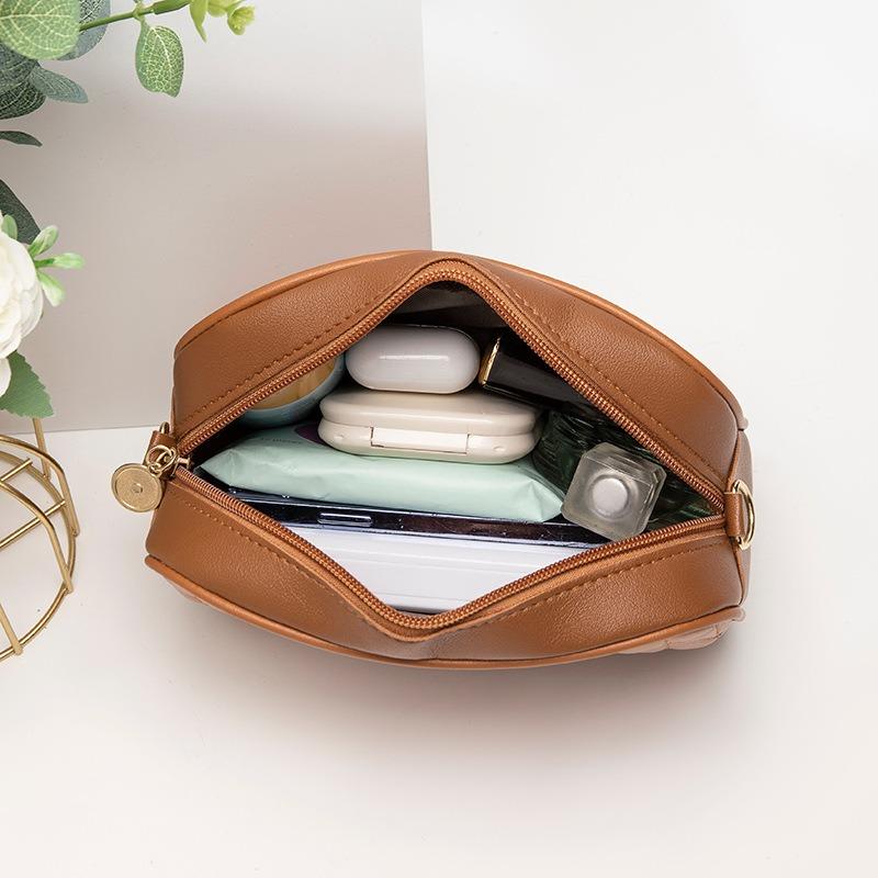 Simple diamond new mini shoulder messenger camera bag versatile niche makeup mobile phone women's bag