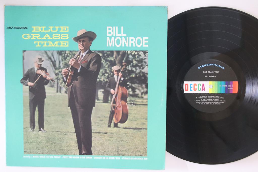 LP Record BILL MONROE - Blue Grass Time DL74896 DECCA US Folk Used