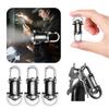 Mini Flashlight Multifunctional Portable Keychain Torch USB Rechargeable Ultralight Camping Flashlight for Camping Hiking