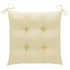 Stackable Garden Chairs with Cushions 8 pcs Solid Teak Wood