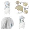 Parrucca Cosplay Hololive Gawr Gura Morbida E Resistente Al Calore Fibra di Seta Sintetica Per Halloween Carnevale E Altro