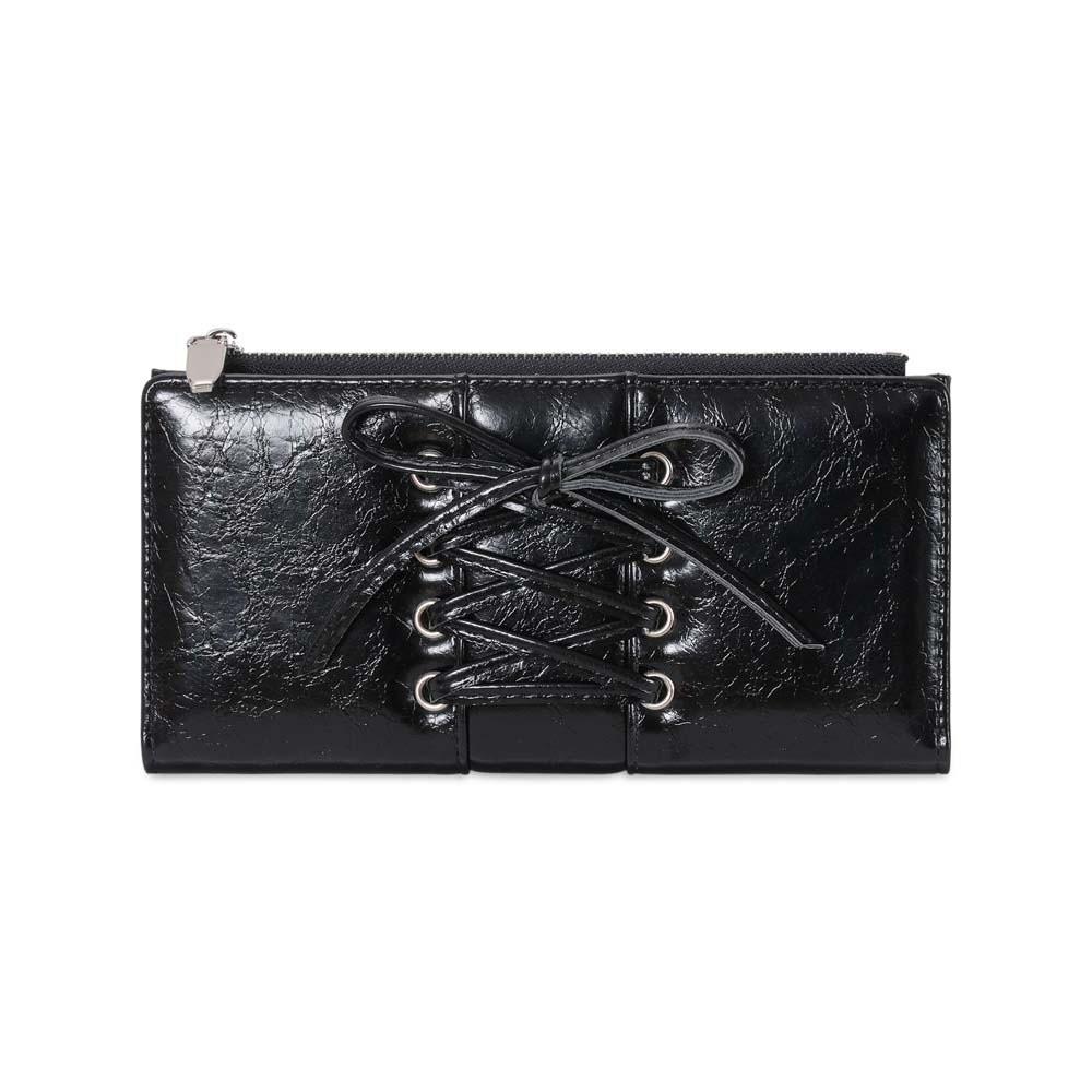 Card Pouch Portable Strap Bow Wallet PVC Multiple Card Balletcore Card Bag Solid Color Fashion Long Leather Purse Dating