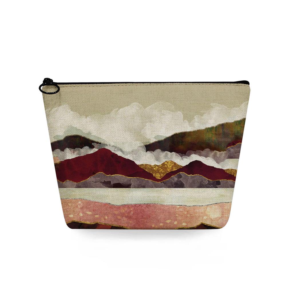 Women Landscape painting Print Cosmetic Bag Toiletries Organize Travel Storage Case 6753
