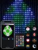 Grid Screen Hanging Smart LED Curtain Lights with Leather Line Decoration for Christmas and Dual Control Features