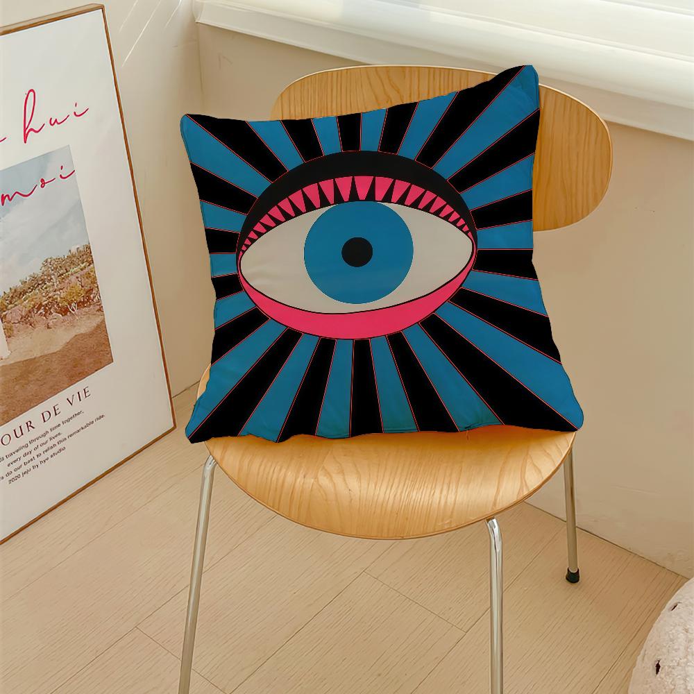 Trendy red and blue contrasting eye cushion cover Pillow Cover Decoration Room Home Sofa living Office Car Nordic Simplicity