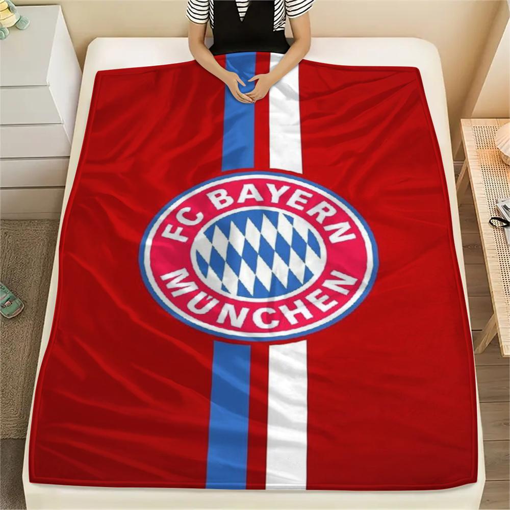 1pc FC Bayern Munich Print Flannel Blanket, High quality Comfortable for All Seasons, Home Decor, Warmth and Comfort, Perfect for Christmas Gifts47