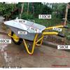 Garden Wheelbarrow: Multi-Purpose Hand Cart for Transporting Soil, Tools, and Cement Over Rough Terrain