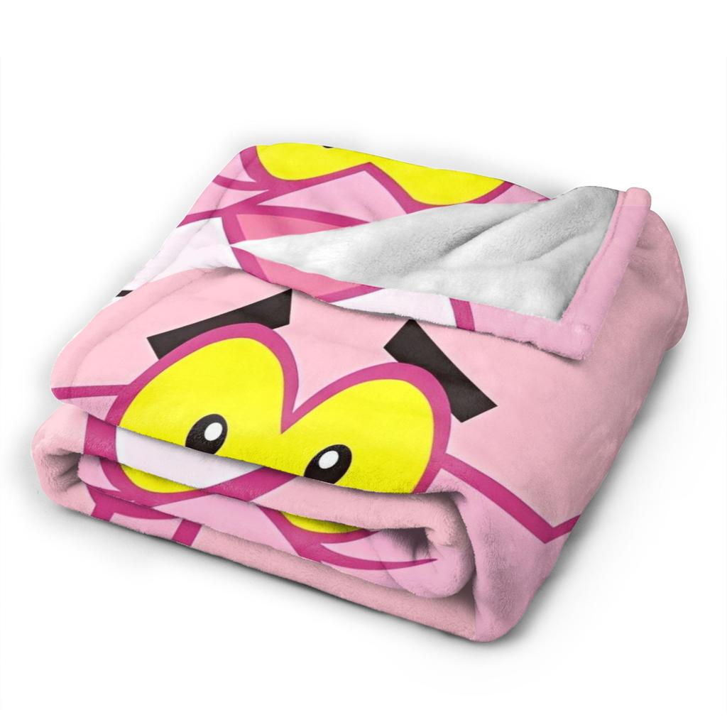 Pinks Panthers Velvet Throw Blanket Blanket for Sofa Couch Lightweight Thin Plush Thin Quilt,