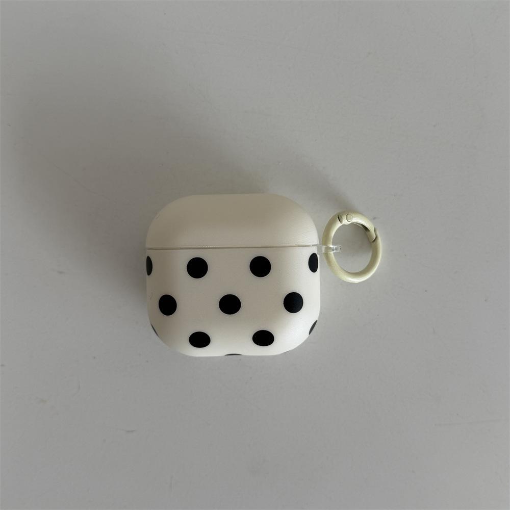 Macaron contrasting color polka dot earphone cover for Apple AirPods 1 /1 generation niche creative shell PRO1/PRO1