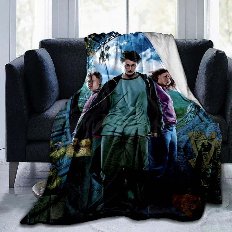 Harry Potter and the Prisoner of Azkaban Movie Poster PrintPrint Blanket, Soft Blanket For Sofa Office Bed And Travelling Daughter Birthday