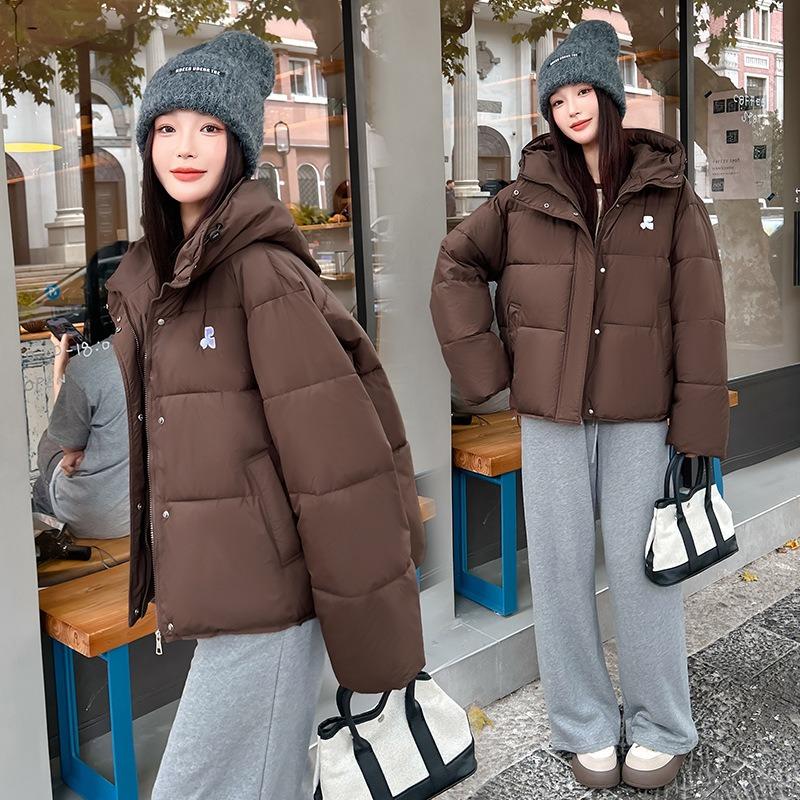Loose hooded bread clothes women's spring new design sense thickened warm cotton clothes short jacket