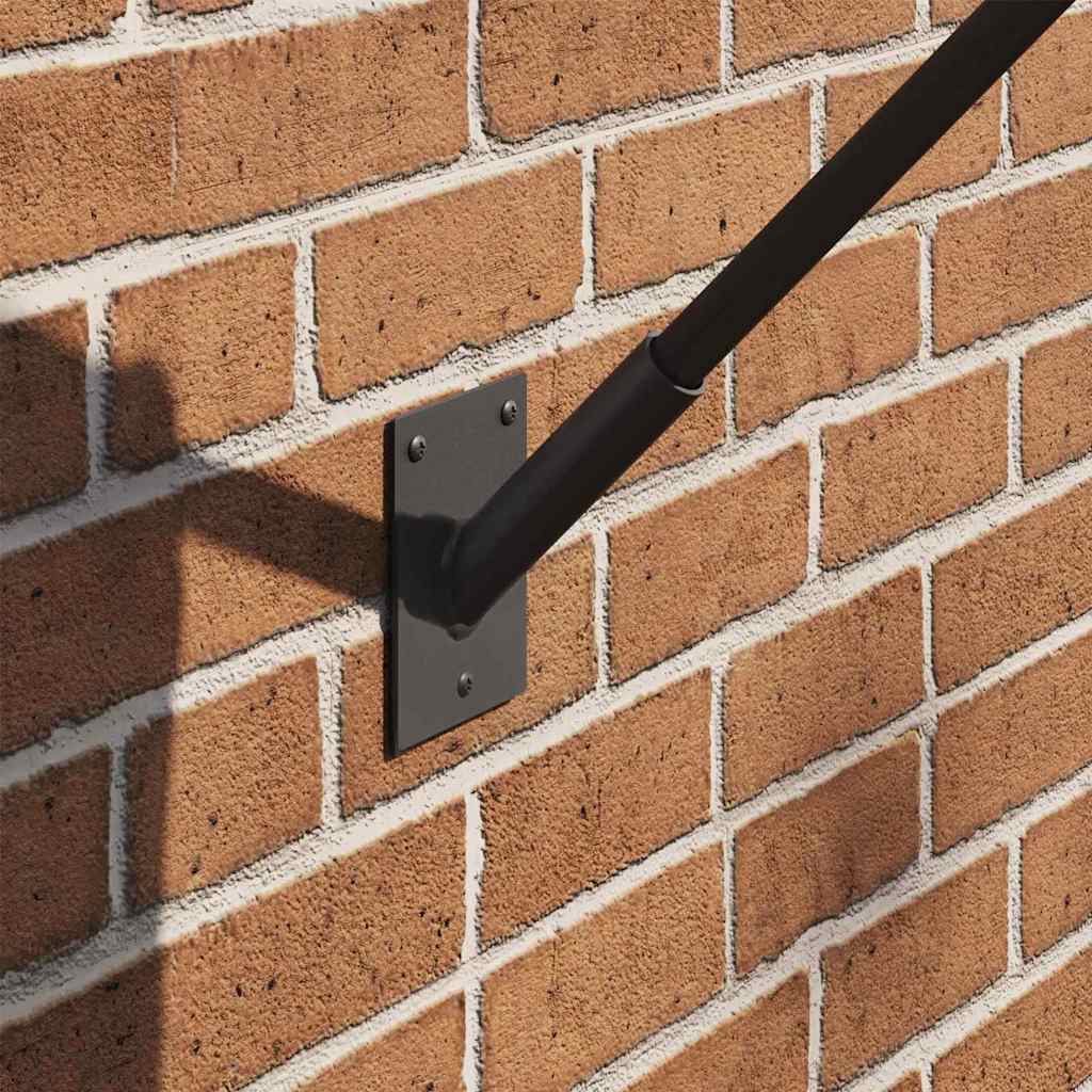 Flagpole Holder Black 10.5 X 7.5 X 0.25 Cm Steel