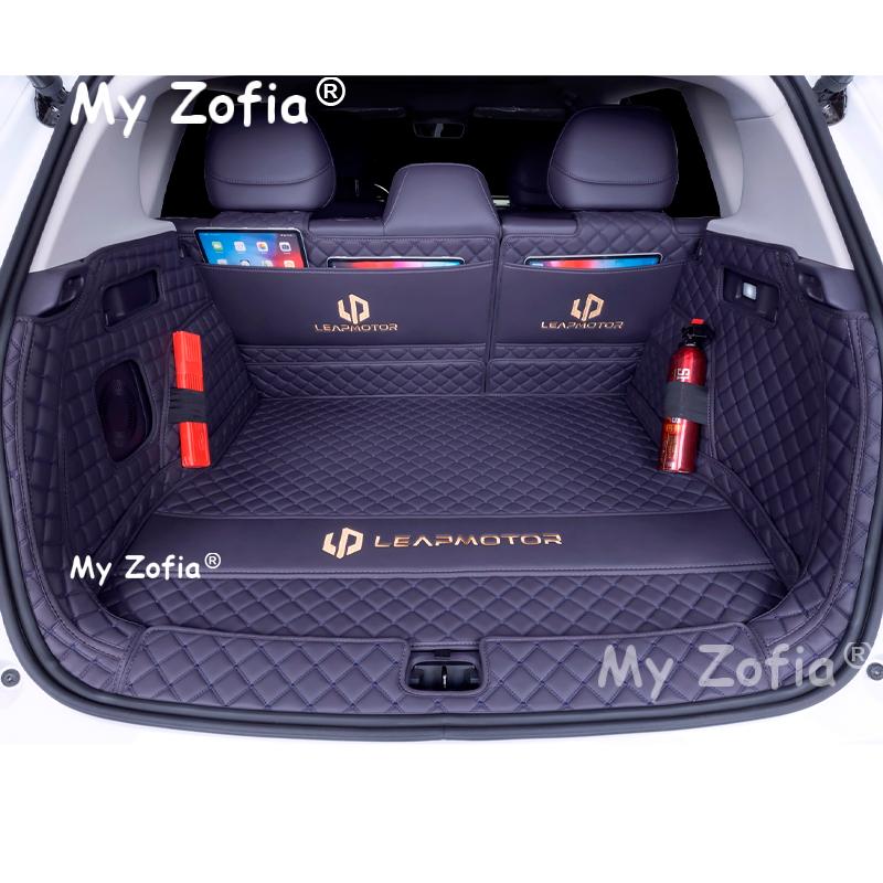 For LEAPMOTOR B10 2025 2026 Car Trunk Mat Pad leather Waterproof Car Rear Trunk Mat Boot Mat Interior Protective Accessories