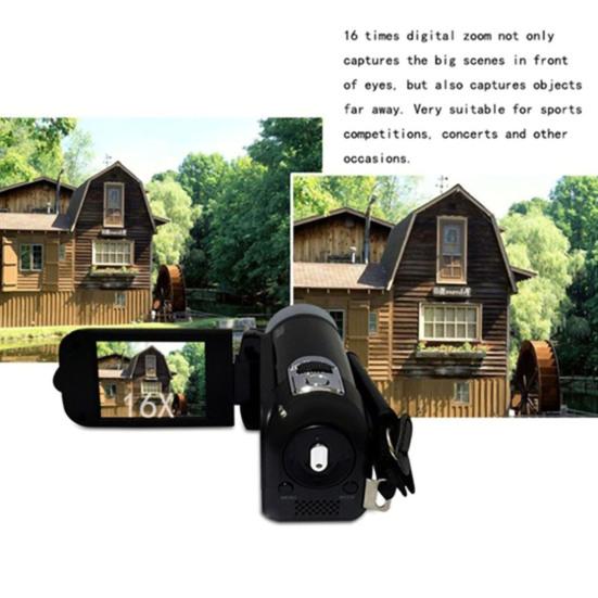 2.7inch Portable Digital Full High Clarity 1080P 1600W DV Video Camera Zoom Camcorder