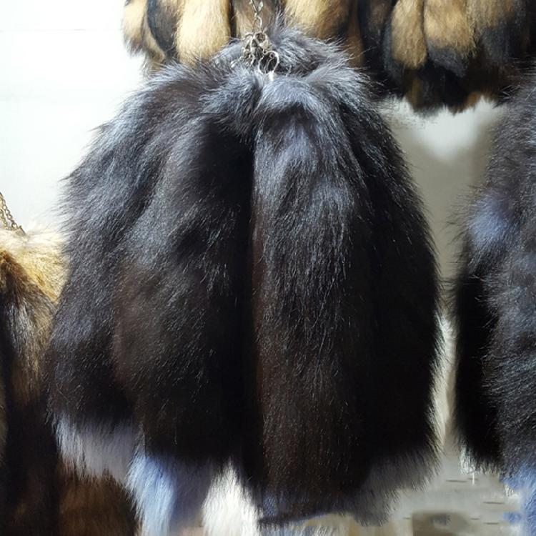 Imitation Furs Foxes Tail Pendant Toy Backpack Pendant Animal Tail Keychain