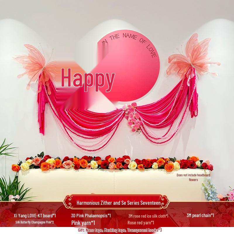 Romantic Wedding Aisle & Table Flower Arrangement: Floral Art Bouquet and Ornaments