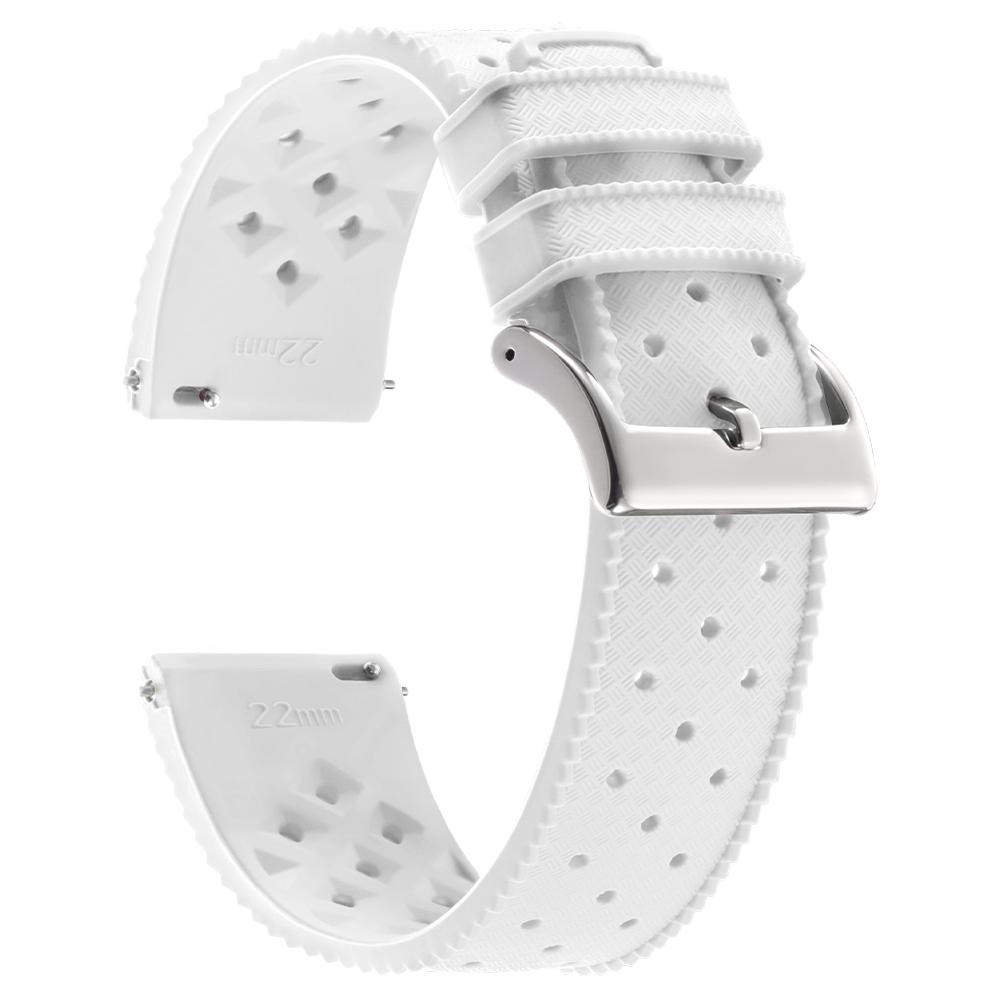 Cinturini in Silicone Tropic da 18/20/22mm per Orologi Seiko per Oris per Omega Braccialetto in Gomma Sportivo Impermeabile per Subacquea a Rilascio Rapido