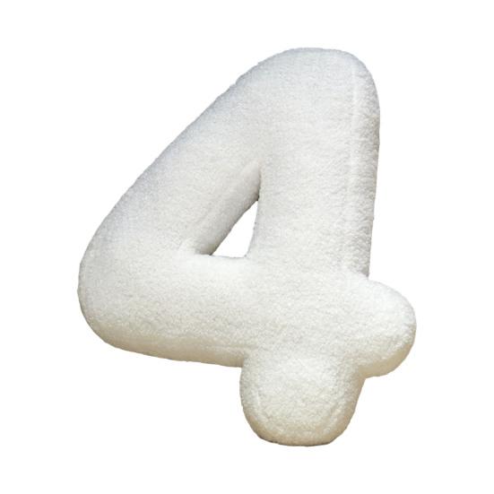Alphabet Letter Shape Pillow PP Cotton Filled Car Seat Cushion Soft Fabric
