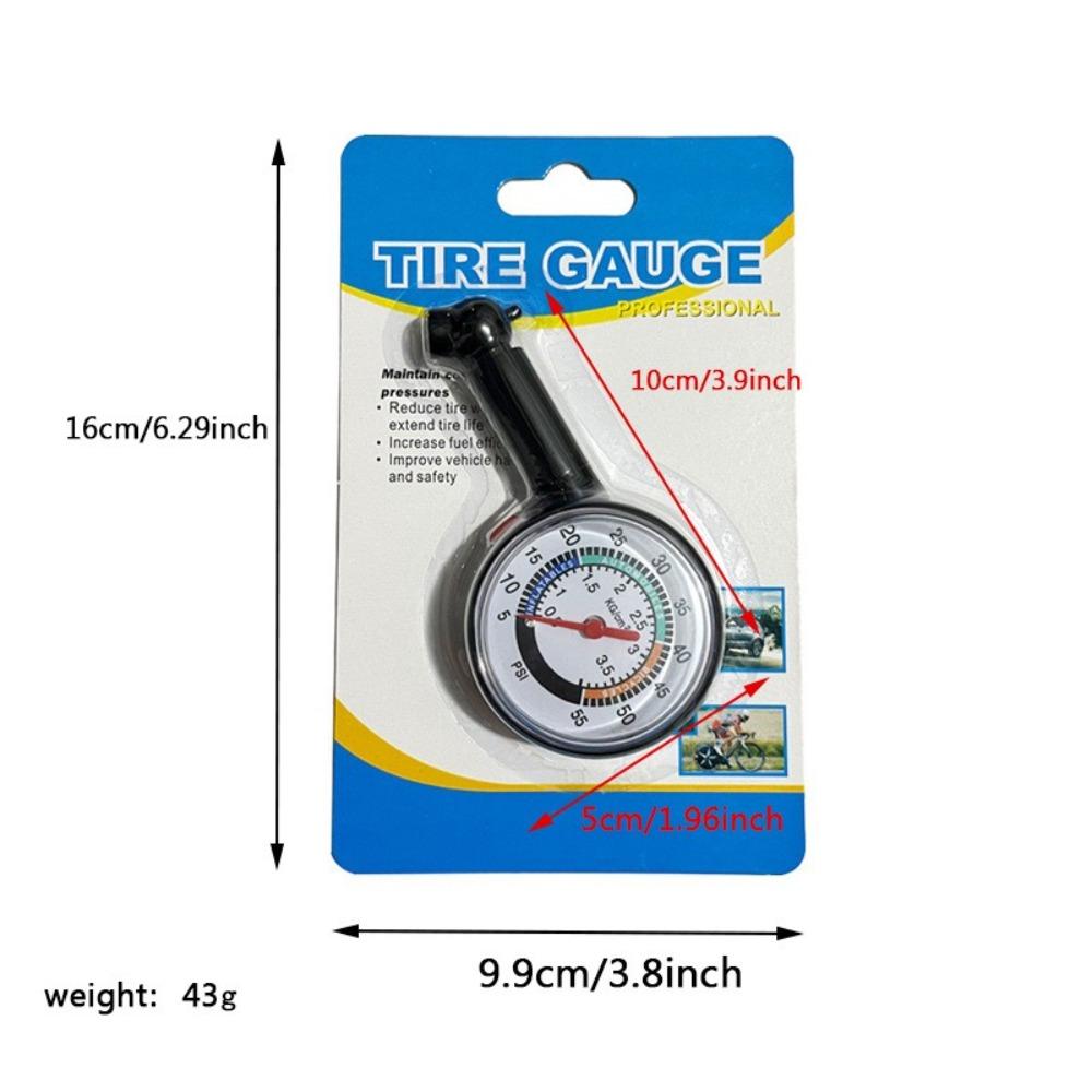 High Precision Car Tire Pressure Gauge Auto Inflation Measurement Plastic Tyre Deflation Pointer Vehicle Tester