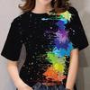 Women's Rainbow Pattern T-shirt Women's Clothing Rainbow T-shirt