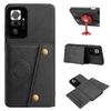 Vintage Leather Card Holder Phone Case for Xiaomi Redmi Note 10 Pro 4G Card Pockets Dual Snap Buttons Flip Wallet Shell