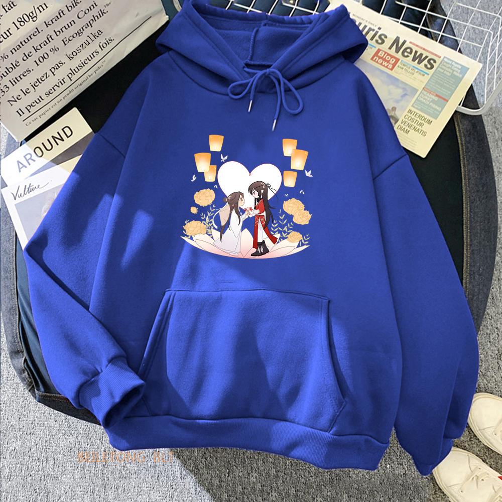 Heaven Official's Blessing Tian Guan Ci Fu TGCF Aesthetic Hoodie WOMEN BL Anime Clothes Sweatshirt Harajuku Cartoon