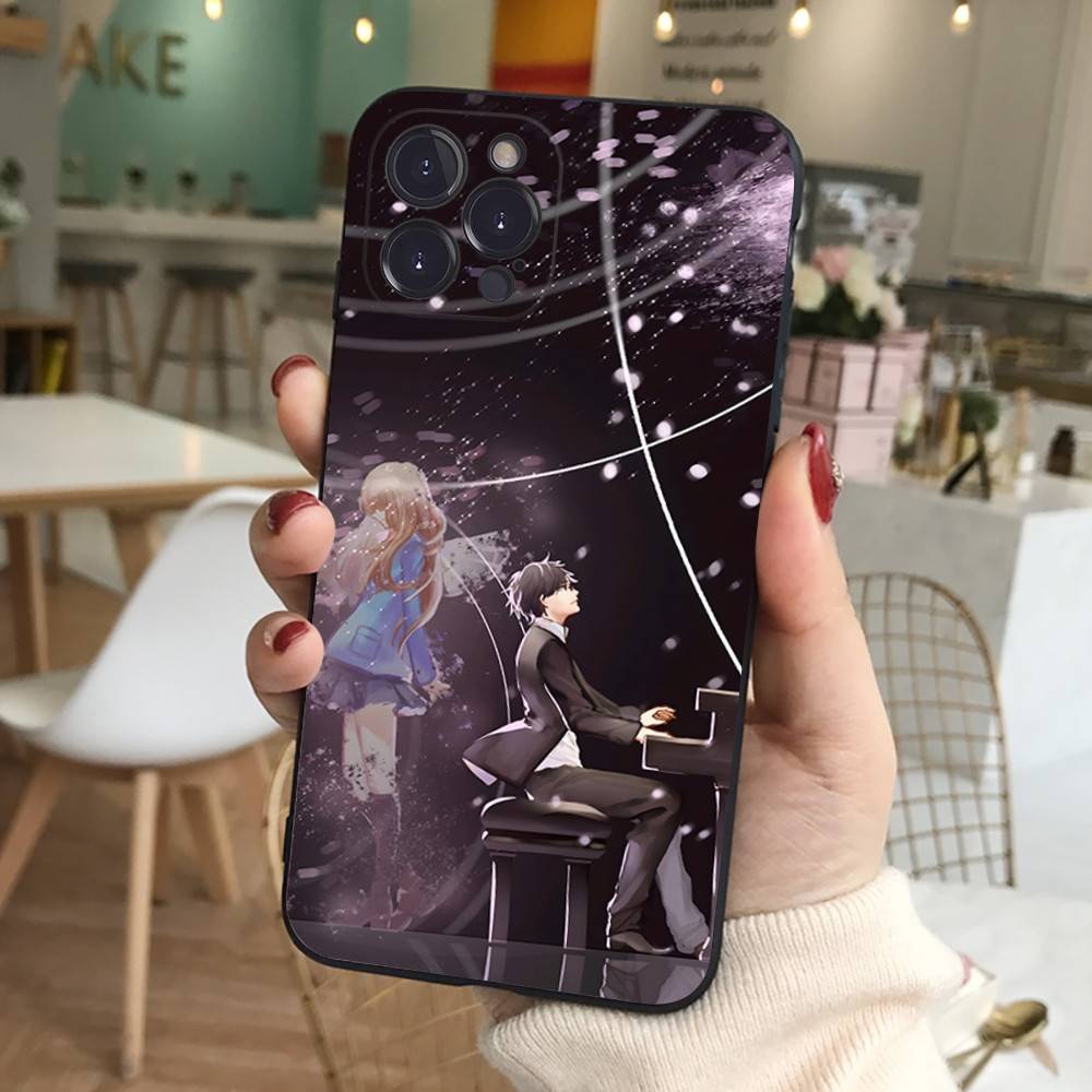 Your Lie In April Phone Case For IPhone 16 15 14 13 12 11 17 Pro Max Simplicity Back TPU Soft Case