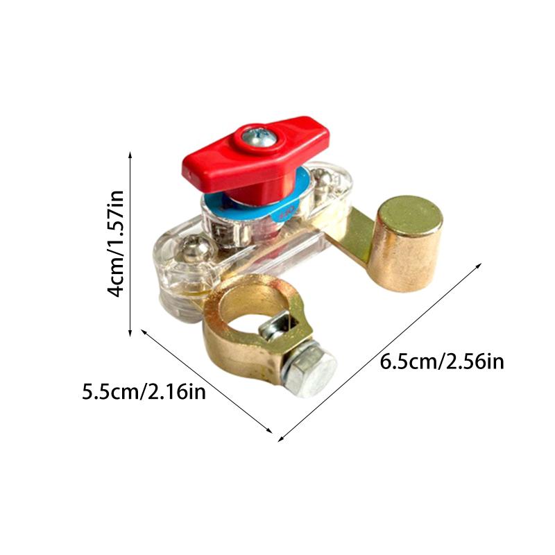 Car Battery Disconnect Switch 12V 24V Bidirectional Joint Rotatable Heavy Duty Power Isolator for Car Van Marine
