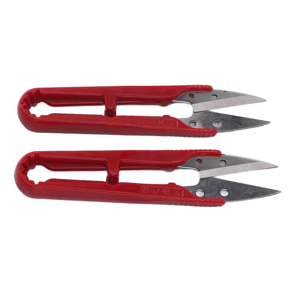12pcs U Shaped Scissors Professional Stainless Steel Threading Scissors for Needlework Craft Art Work Manual Handicraft   Tool