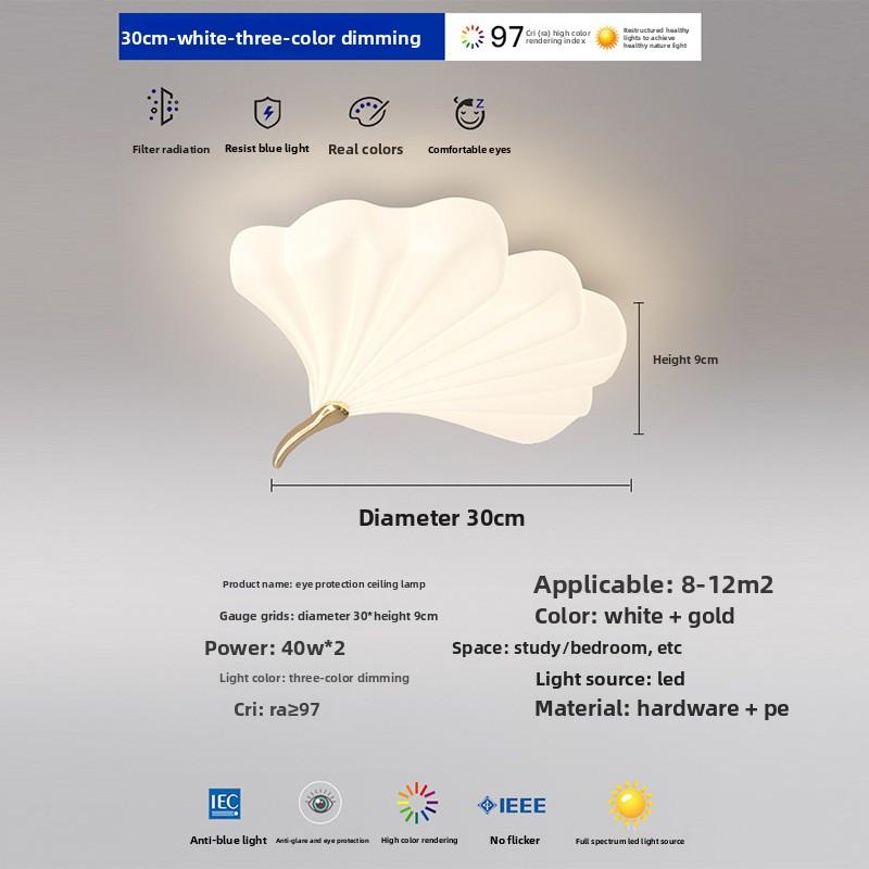 

Спальня Свет Теплый Кремовый Стиль Гостиная Защита Глаз Потолочный Светильник Diameter -30cm