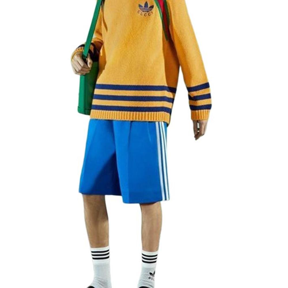 Gucci X Adidas Originals FW22 Sweater Men's Yellow 723081-XKCUT-7694