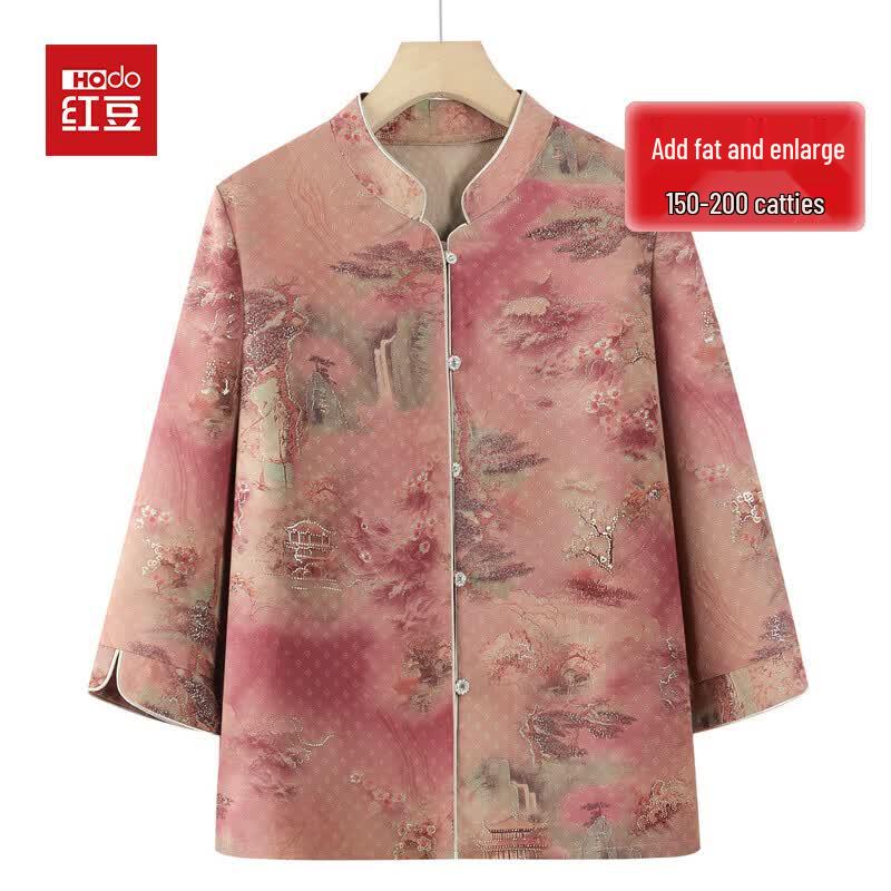 Hodo Women s New Chinese Style Plus Size Summer Shirt XL