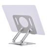 Desktop Book Stand for Reading with 360 Degrees  Rotating Base & Page Clips Foldable and Angle Adjustable