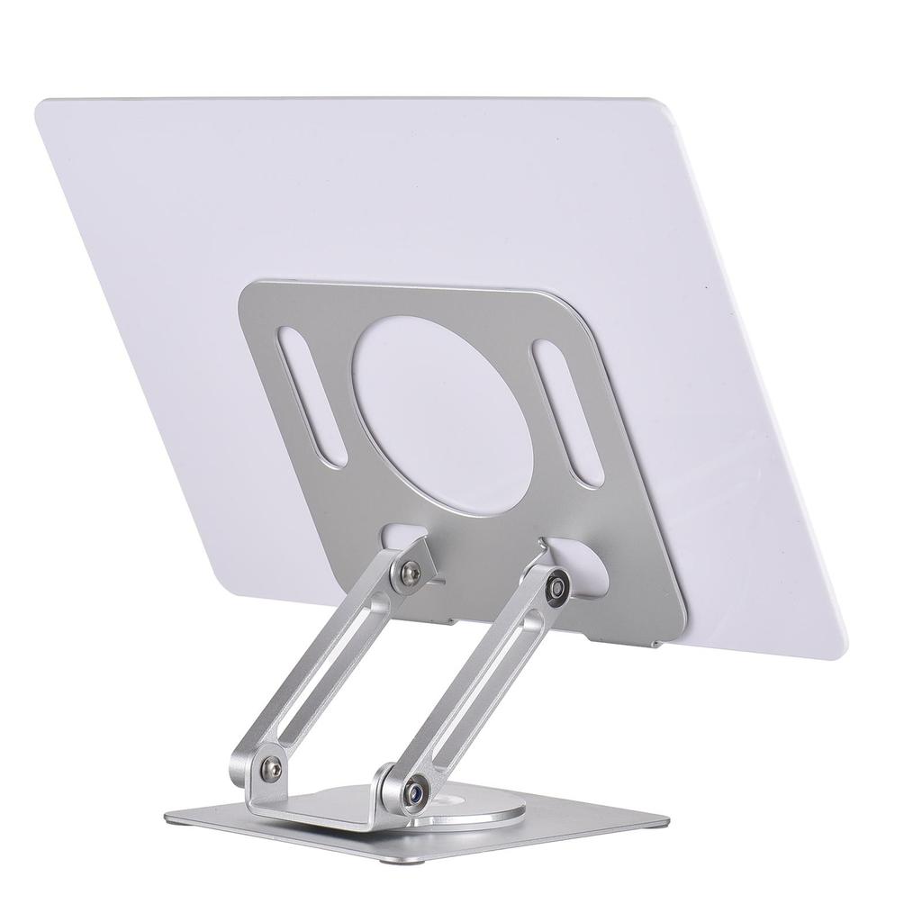 Desktop Book Stand for Reading with 360 Degrees  Rotating Base & Page Clips Foldable and Angle Adjustable