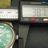 VINTAGE RICOH R31 AUTOMATIC JAPAN MENS GREEN COLOR DIAL WATCH a702095-5 R208-a702095