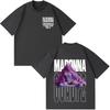 Madonna Music T-shirt Vintage Washed Y2K Aesthetic Unisex Oversized Short Sleeve Summer Cotton Retro Streetwear 2026 Hot Sale