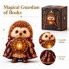 Eternal Light Library Figurine, Decorative Bookshelf Statue for Home Library Decor