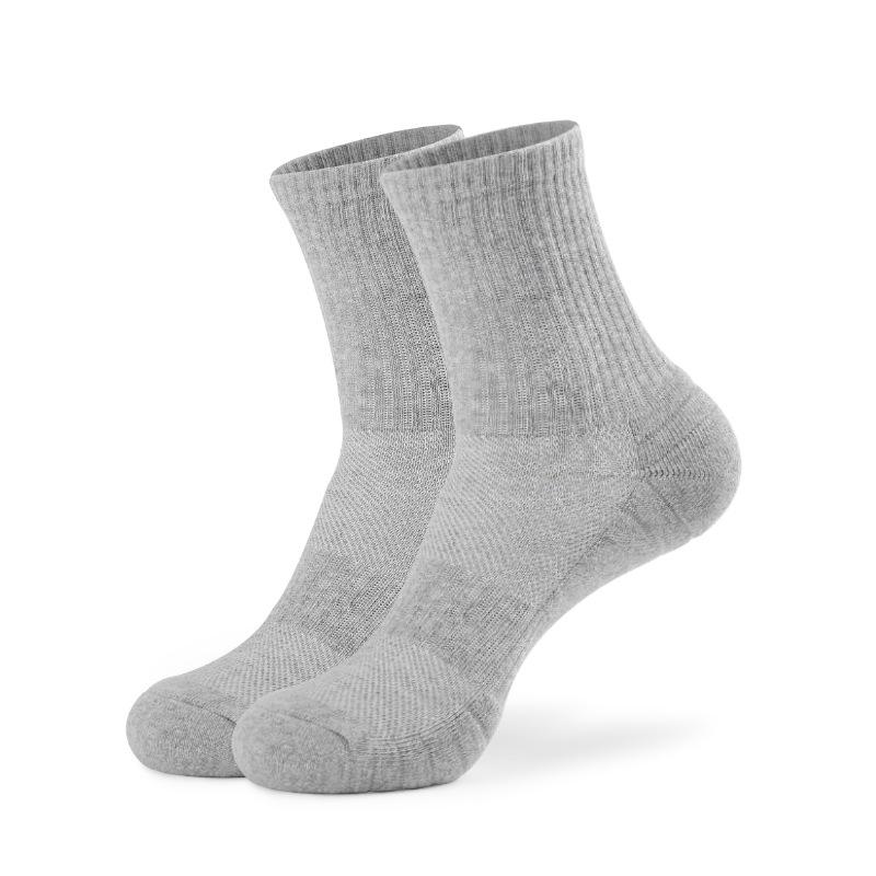 Herren Dicke Baumwoll-Sportsocken - Atmungsaktiv, Schweißabsorbierend, Basketball- und Laufsocken