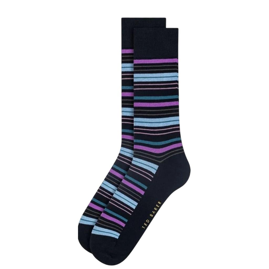 Ted Baker Mens Stripe Crew Socks (Pack of 3)