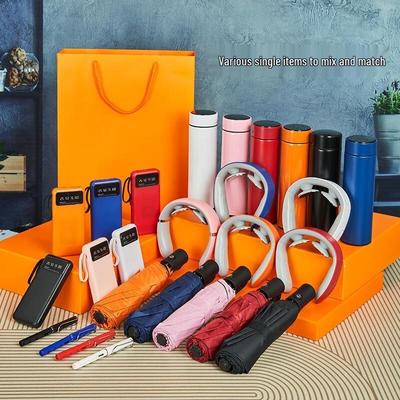 Screen Display Thermos & Power Bank Gift Set
