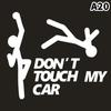 1pc Car Sticker Don't Touch My Car Creative Funny Reflective Car Decoration Stickers Car Window Accessories Car Body Decal