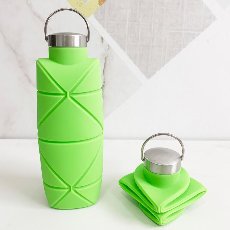 

Folding Silica Gel Cup Adjustable Cup Compressed Fitness Activities Travel Easy to Carry Kettle with Handle Outdoor Use Dr Practical Use 750ml1PCS