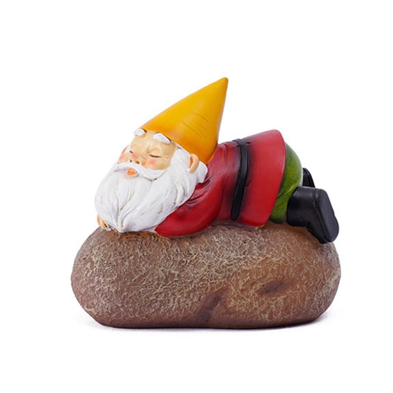 American Solar Resin Gnome Statue Art Crafts Desktop Decoration