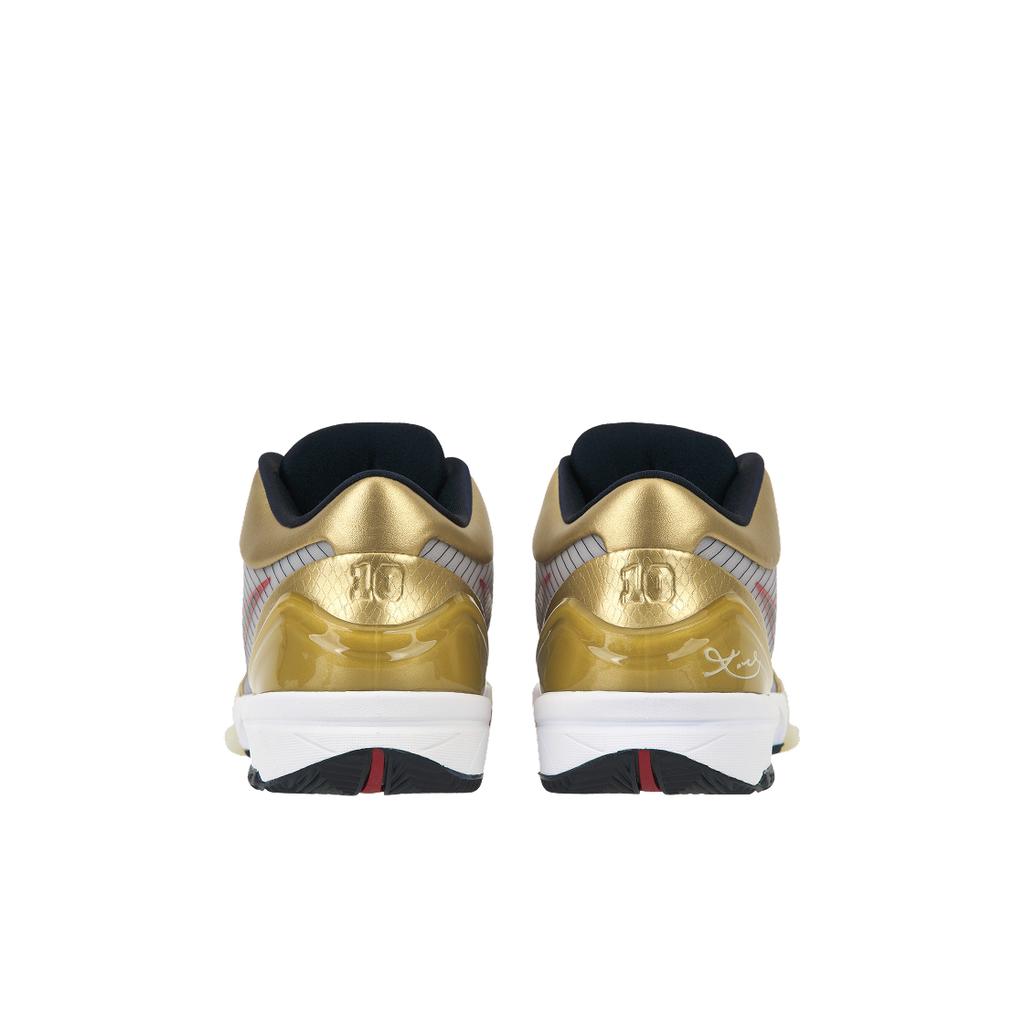 Nike Scarpe da Ginnastica Unisex Zoom Kobe 4 Protro Medaglia d'Oro 2024 Bianco Ossidiana Scuro Rosso Varsity FQ3544-100