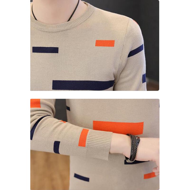 Male Sweater Autumn Winter Fashion O-neck Pullover Casual Slimfit Mens Wool Knitted Sweaters