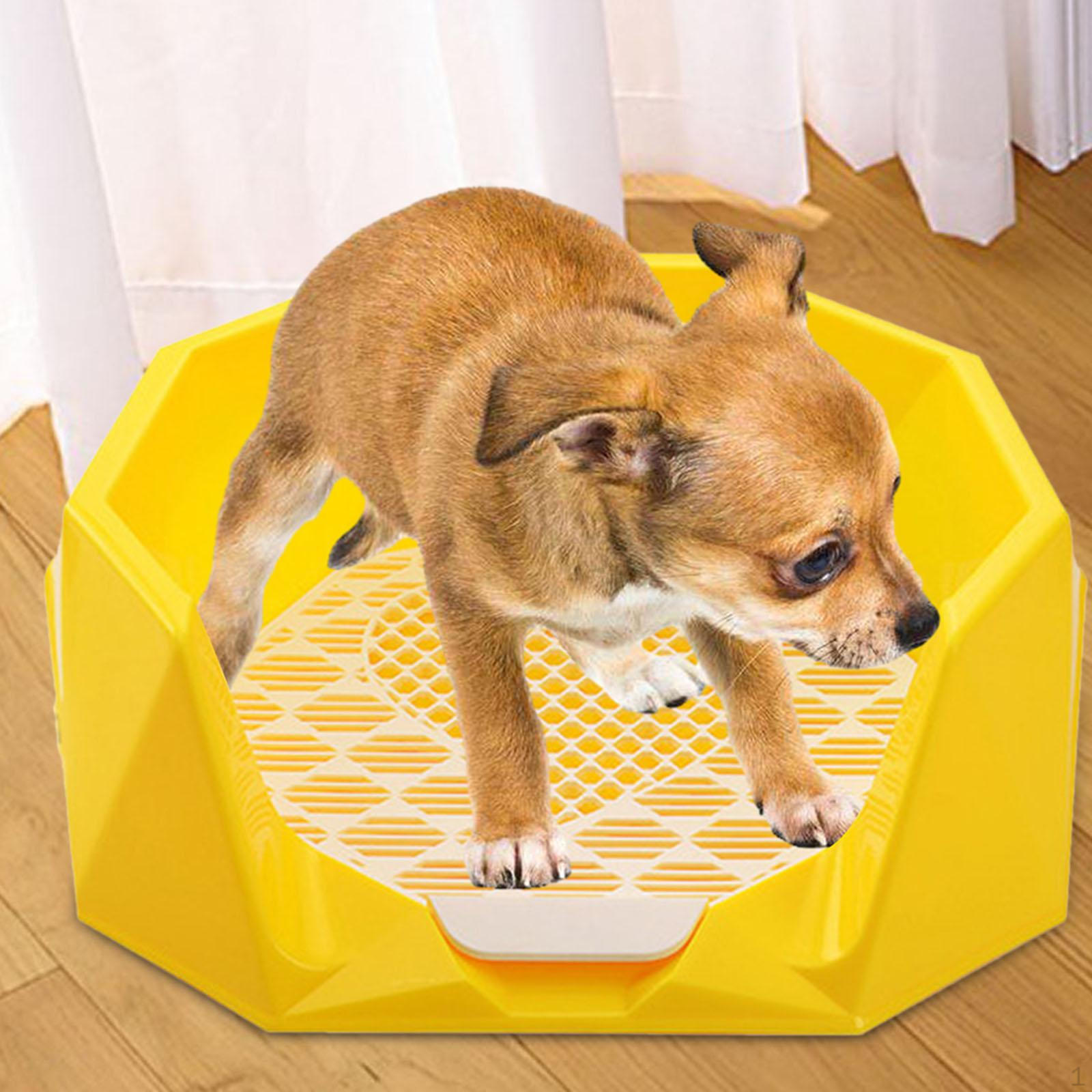 

Подушечка для горшка для собак, держатель для дрессировки домашних животных, прочные сетчатые сетки для унитаза жёлтый