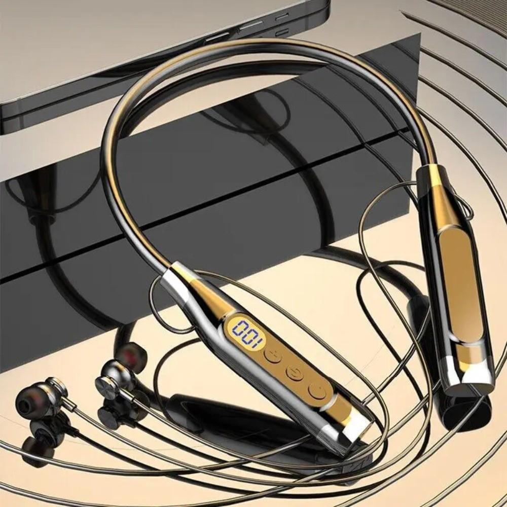 LED Digital Display Wireless Bluetooth Earphones Waterptoof Sports Headsets Sports