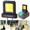 LED Workshop Light For Cordless Tool Batteries Adjustable Clamp Design 2 Mode Portable Task Lighting