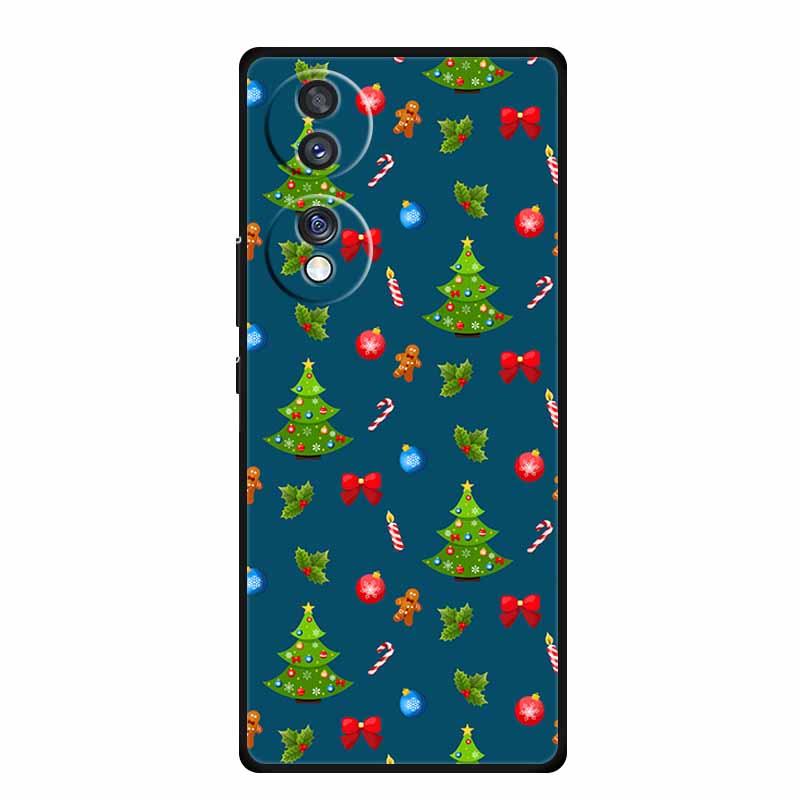 Case For Honor 70 Pro Plus Christmas Soft Silicone TPU Phone Back Cover For Huawei Honor 70 Pro+ Honor70 Lite Cartoon Capa Funda