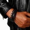 Stylish Men's Leather Bracelet,Handmade Braided Leather Bracelet,New Style Fashion Jewelry Gift for Him